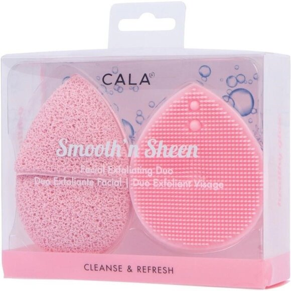 ❤️❤️Cala Facial Exfoliators Duo Pink NWT - Picture 1 of 3